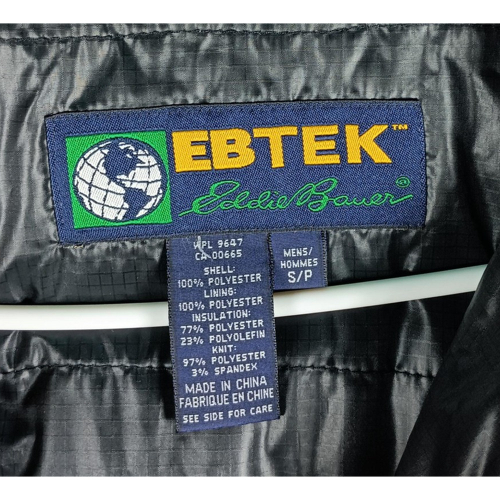 Eddie Bauer Ebtek Jacket Mens Small Purple Half Zip Insulated Windbreaker - Picture 2 of 8